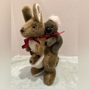 Australia Kangaroo with Baby Joey and Mini Koala Plush 12” Stuffed Animals